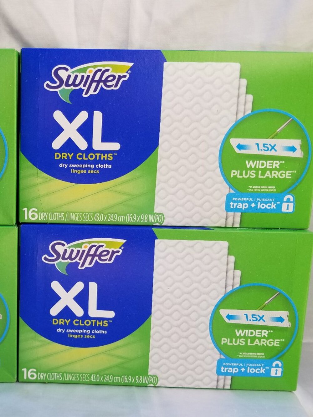 4 Boxes Swiffer XL Dry Cloths 16 dry cloths per box brand New